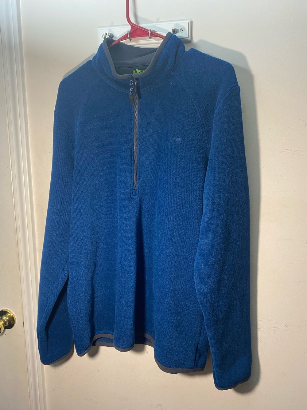 Koppen Men's Royal Blue Quarter-Zip Fleece Pullover